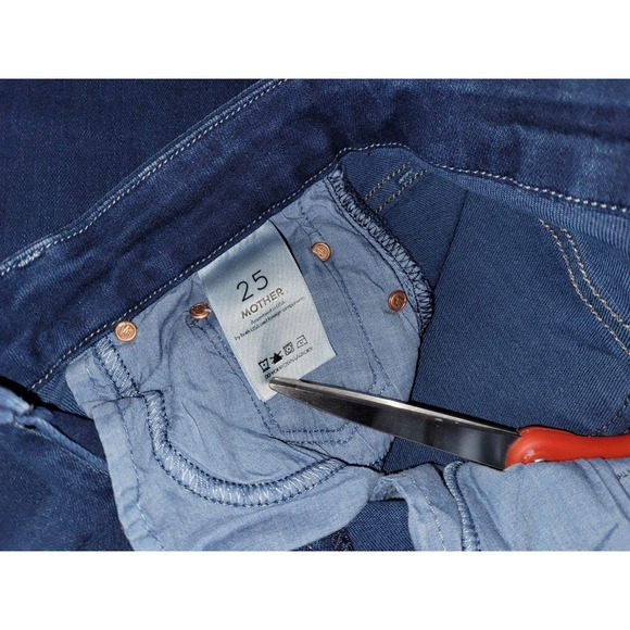 Mother Women's High Waisted Looker Ankle Length Jeans Size 25 Medium Wash - Picture 6 of 8